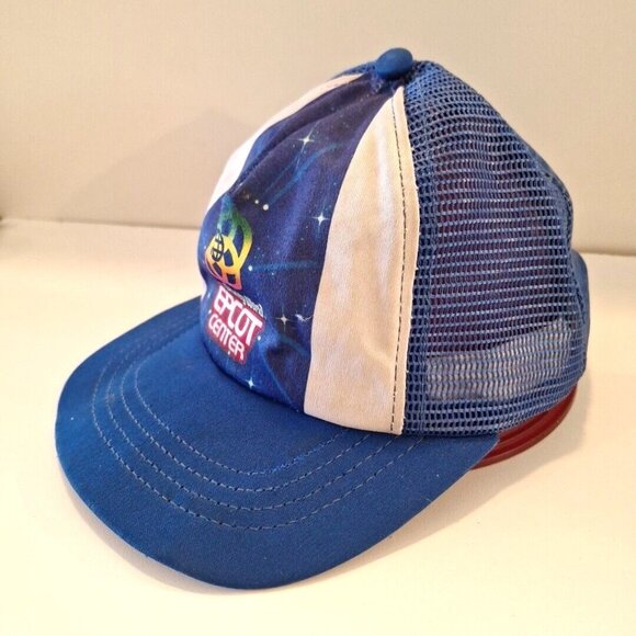 1982 Youth Walt Disney World Epcot Center Trucker Hat Snapback Child Vintage - Picture 10 of 13